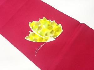 塩瀬手描き蝶模様名古屋帯